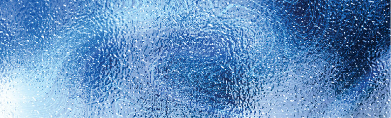 Water rippled surface. Frozen transparent matte glass texture	