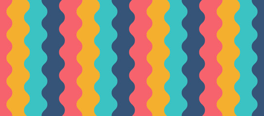 Gewellter Hintergrund mit knalligen Farben