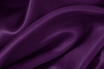 Purple fabric cloth texture for background and design art work, beautiful crumpled pattern of silk or linen.