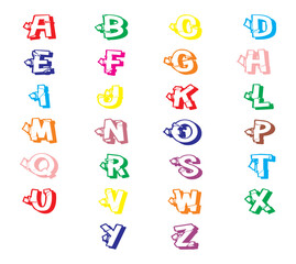 colorfull alphabet collection..