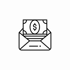 money cash envelope icon sign vector © Kauz