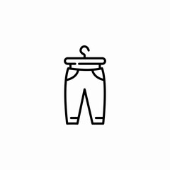 pants on hanger icon sign vector