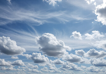 Fototapeta premium bright sky and cloudscape serene daylight atmospheric scene