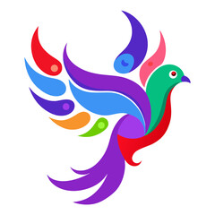 vector illustration of a bird