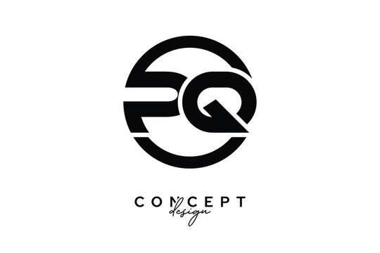 PQ Creative Circle Monogram Logo Design &ndash; Modern Branding Concept