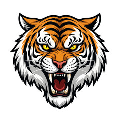 Roaring Tiger Head Vector Mascot – Fierce Esports Logo Design