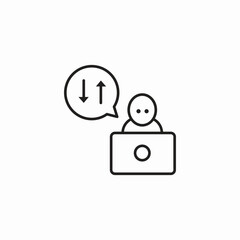 communication chat icon icon sign vector