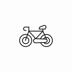 commuter bicycle icon sign vector