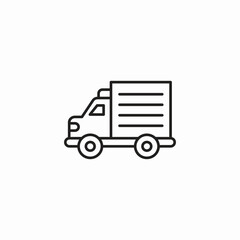 delivery truck icon icon sign vector