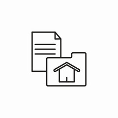 folder with documents icon sign vector