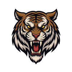 Roaring Tiger Head Vector Mascot – Fierce Esports Logo Design
