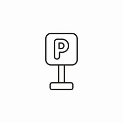 parking sign symbol icon sign vector
