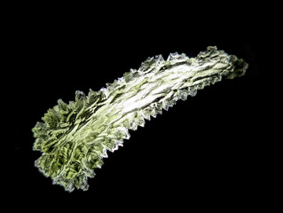 moldavite mineral isolated