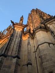 Prague castle with gothic st Vitus cathedral