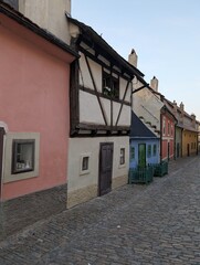 golden street in the Prague castle