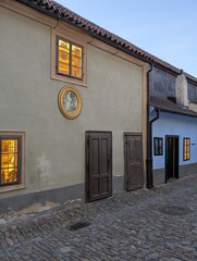 golden street in the Prague castle