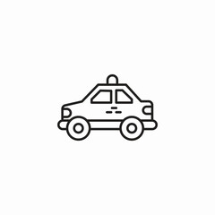 sedan car taxi icon sign vector
