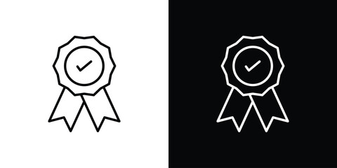 Warranty icon. Thin linear vectors pack