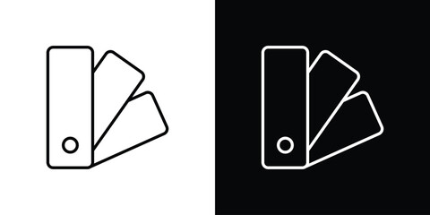 Swatchbook icon. Thin linear vectors pack