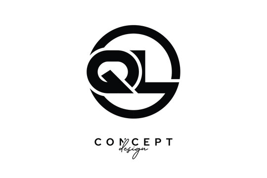QL Creative Circle Monogram Logo Design &ndash; Modern Branding Concept