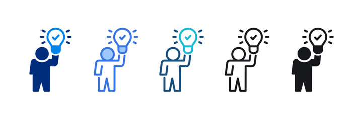 Innovation Icon Set Multiple Style Vector Illustration 