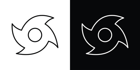 Hurricane icon. Thin linear vectors pack