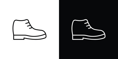 Boot icon. Thin linear vectors pack