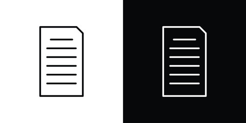 Assignment icon. Thin linear vectors pack