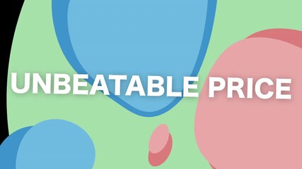 An engaging visual showcasing unbeatable prices in a dynamic graphic design.
