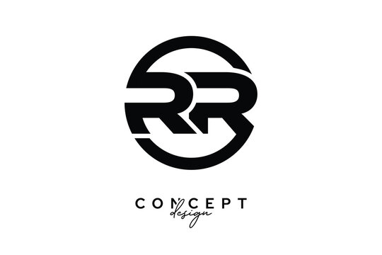 RR Creative Circle Monogram Logo Design &ndash; Modern Branding Concept