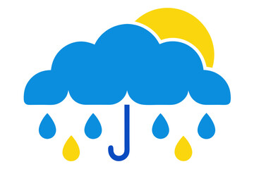 rain cloud and rain