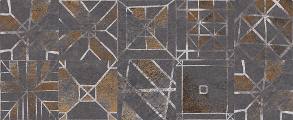 Vector brick wall seamless background set. Realistic different color brick textures collection old stone wall