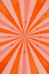Sunburst Background Showing Sun Rays with Orange Yellow Retro Pattern