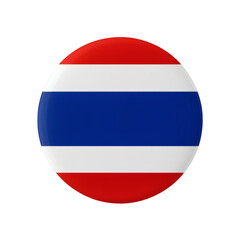 Circular Thailand flag emblem for patriotic displays and national pride