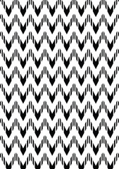 Seamless geometric pattern black and white fluid halftone lines