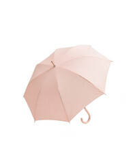 Pastel Pink Umbrella Isolated on White