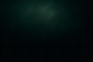 Obraz premium Dark Green Night Sky With Subtle Aurora Over Quiet Shadowy Landscape