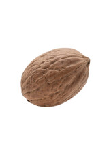 Walnut Isolated on White Background - Healthy Food Ingredient