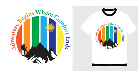 vector illustration of a flag  T-Shirt Design