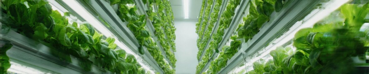 Premium High-Tech Vertical Farming with Leafy Greens in Modern Urban Facility Inspiring Scalable Food Innovation for Professional Agro-Tech Marketing Content