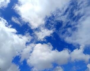 Obraz premium blue sky with clouds