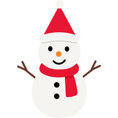 Cute Snowman Illustration