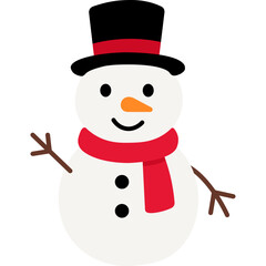 Cute Snowman Illustration