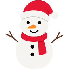 Cute Snowman Illustration