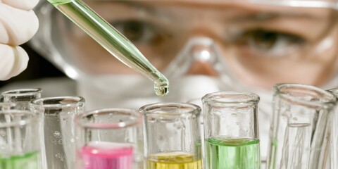 Professional Female Scientist Conducting Water Testing with Pipette in Modern Laboratory Authentic Healthcare Innovation for Medical Research Campaigns