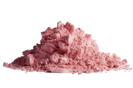 Pile of light pink powder