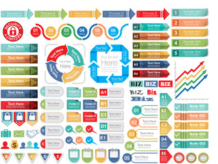 set of infographic elements for design