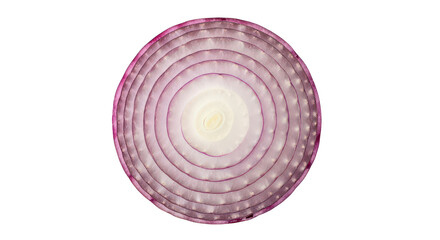 Red Onion Cross Section Macro Shot