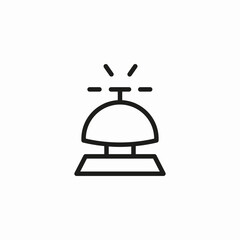 hotel service bell icon sign vector