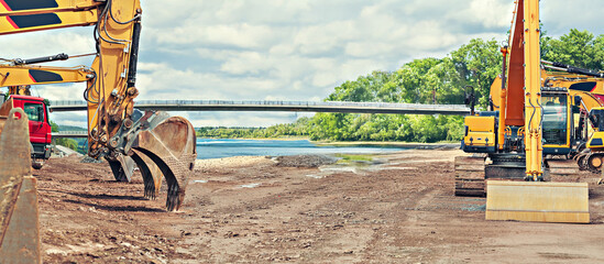 the motorway construction